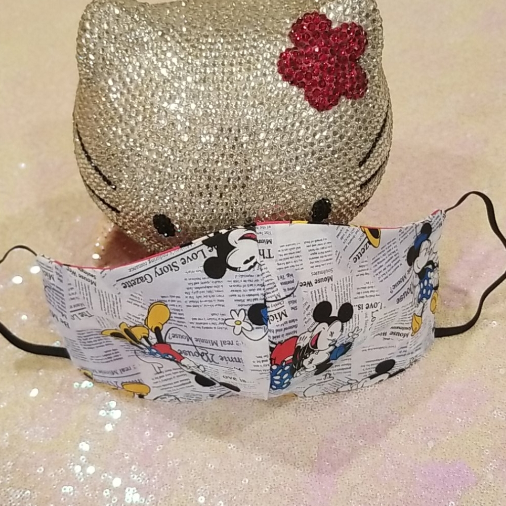 💖SALE💖Minnie & Mickey Mouse Reversible Soft Mask - Picture 6 of 9
